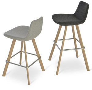 Soho Concept Pera Cat Barstools & Counterstools - Stylish Wool Upholstery, Durable Base, 10-year Guarantee! Silver,Dark Grey  Soho-concept-dining-chair-09578