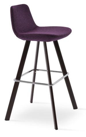 Soho Concept Pera Barstools & Counterstools - Stylish Solid Wood With Camira Era Fabric & 10-year Guarantee Walnut  Soho-concept-dining-chair-09577
