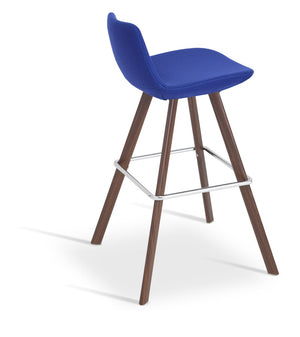 Soho Concept Pera Stylish Barstools & Counterstools With Premium Camira Wool, 10-year Guarantee, Sleek Design Blue  Soho-concept-dining-chair-09551