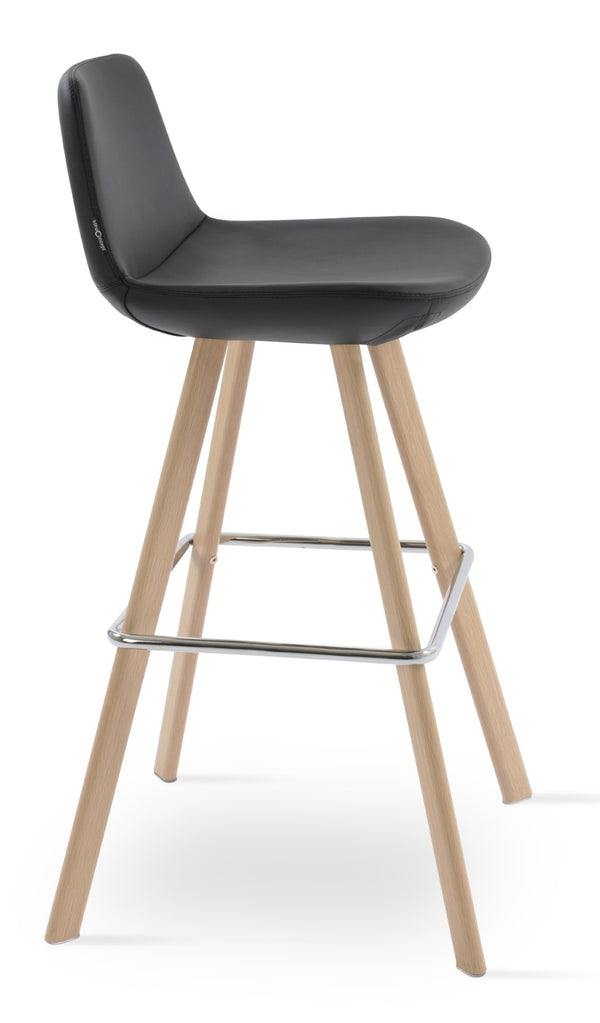Soho Concept Pera Barstools & Counterstools - Premium Upholstery, Solid Wood, Stylish Finishes & 10-year Guarantee Natural,Black  Soho-concept-dining-chair-09552