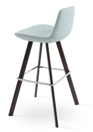 Soho Concept Pera Barstools & Counterstools - Premium Upholstery, Solid Wood, Stylish Finishes & 10-year Guarantee Walnut,Blue  Soho-concept-dining-chair-09560
