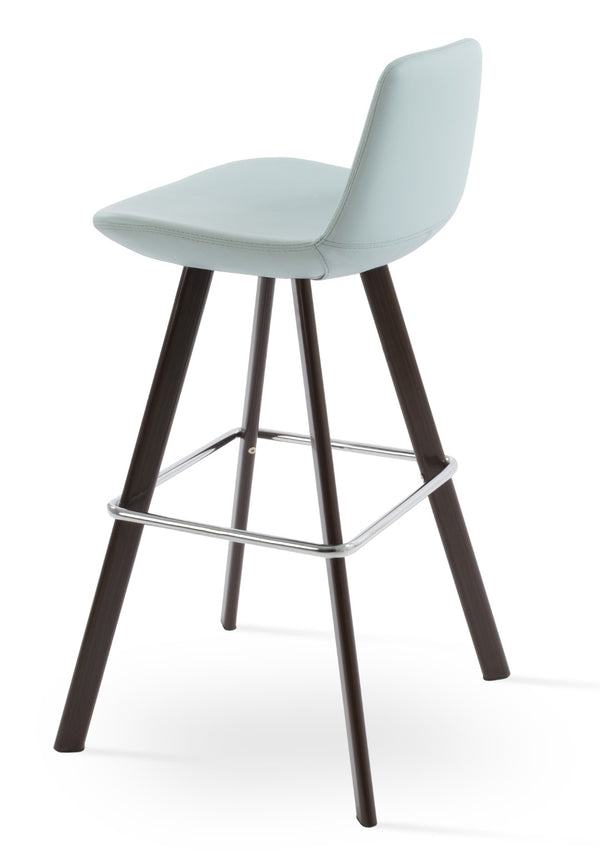 Soho Concept Pera Barstools & Counterstools - Premium Upholstery, Solid Wood, Stylish Finishes & 10-year Guarantee Walnut,Blue  Soho-concept-dining-chair-09560
