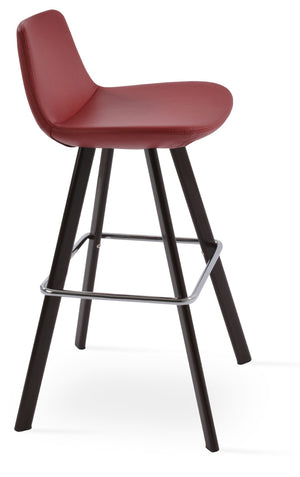 Soho Concept Pera Barstools & Counterstools - Premium Upholstery, Solid Wood, Stylish Finishes & 10-year Guarantee Walnut,Red  Soho-concept-dining-chair-09559