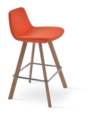 Soho Concept Pera Barstools & Counterstools - Premium Upholstery, Solid Wood, Stylish Finishes & 10-year Guarantee Natural,Orange  Soho-concept-dining-chair-09567