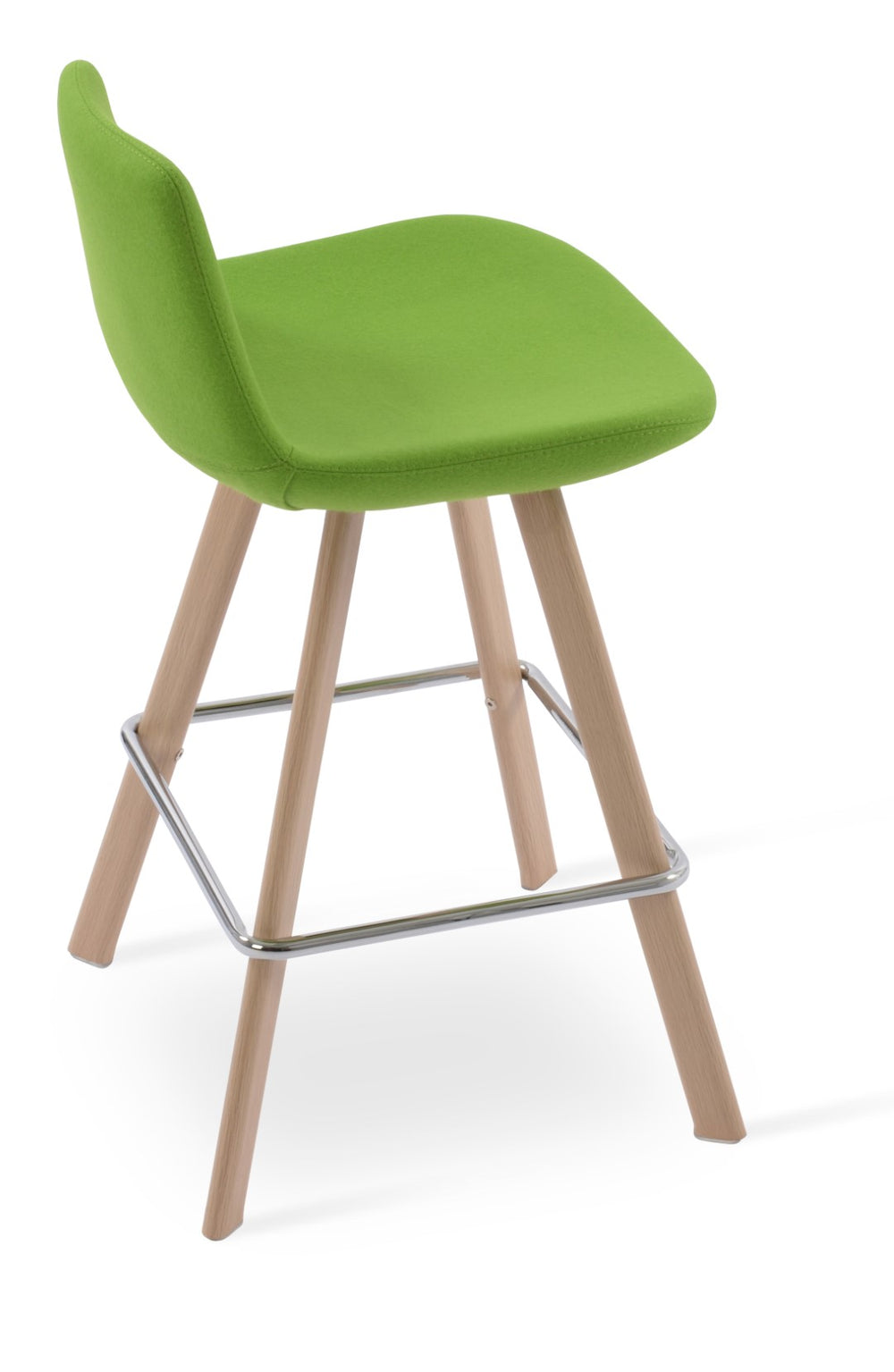 Soho Concept Pera Barstools & Counterstools - Premium Upholstery, Solid Wood, Stylish Finishes & 10-year Guarantee Natural,Green  Soho-concept-dining-chair-07083