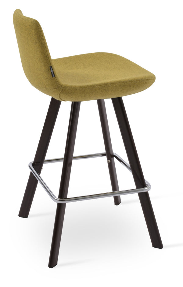 Soho Concept Pera Barstools & Counterstools - Stylish Solid Wood With Camira Era Fabric & 10-year Guarantee Walnut  Soho-concept-dining-chair-09571