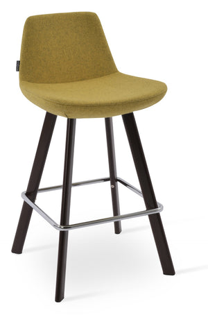 Soho Concept Pera Barstools & Counterstools - Stylish Solid Wood With Camira Era Fabric & 10-year Guarantee Walnut  Soho-concept-dining-chair-07084