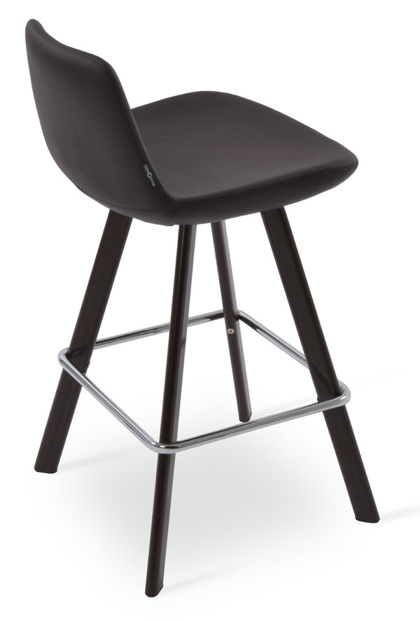 Soho Concept Pera Barstools & Counterstools - Premium Upholstery, Solid Wood, Stylish Finishes & 10-year Guarantee Walnut,Brown  Soho-concept-dining-chair-09573