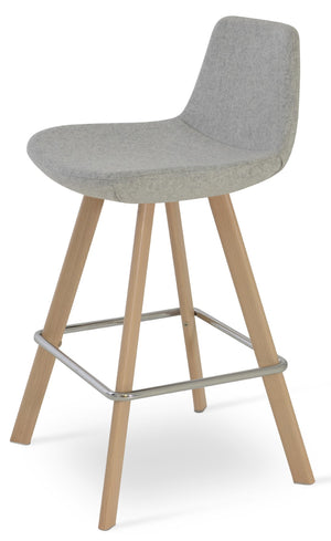 Soho Concept Pera Stylish Barstools & Counterstools - Durable Camira Era Fabric, 10-year Guarantee, Modern Design Natural,Silver  Soho-concept-dining-chair-09563