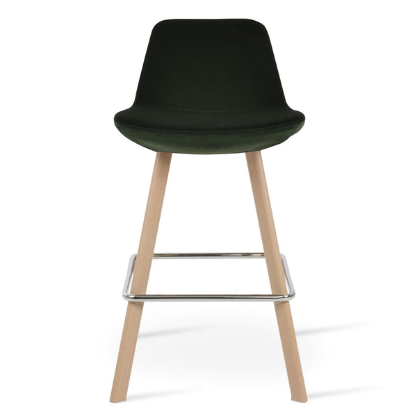 Soho Concept Pera Barstools & Counterstools - Premium Upholstery, Solid Wood, Stylish Finishes & 10-year Guarantee Natural,Green  Soho-concept-dining-chair-09561