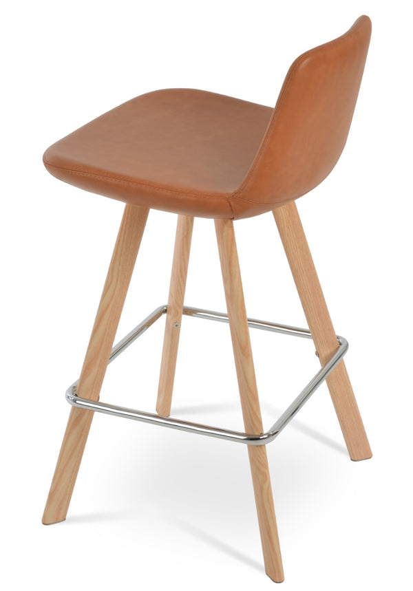 Soho Concept Pera Galata Barstools & Counterstools - Stylish Boucle, Velvet, Nubuck Fabrics | Durable 10-year Warranty Natural Steel Tubular Legs Soho-concept-dining-chair-09547