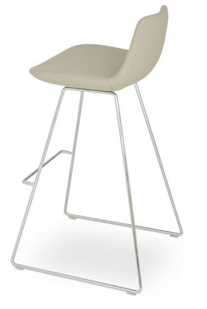Soho Concept Pera Wire Barstools & Counterstools - Stylish Leatherette Options, 2-year Warranty, Limited Stock! Cream  Soho-concept-dining-chair-09589