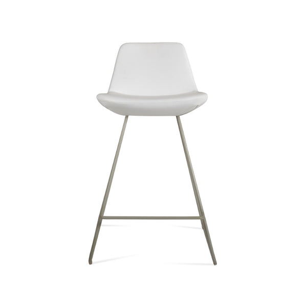 Soho Concept Pera Wire Barstools & Counterstools - Stylish Leatherette Options, 2-year Warranty, Limited Stock! Chrome,White  Soho-concept-dining-chair-09580