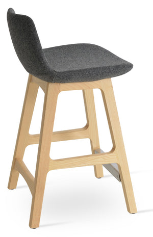 Soho Concept Pera Wood Barstools & Counterstools In Camira Era Fabric - Stylish, Durable, 10-year Guarantee! Ash,Natural,Dark Grey  Soho-concept-dining-chair-09639