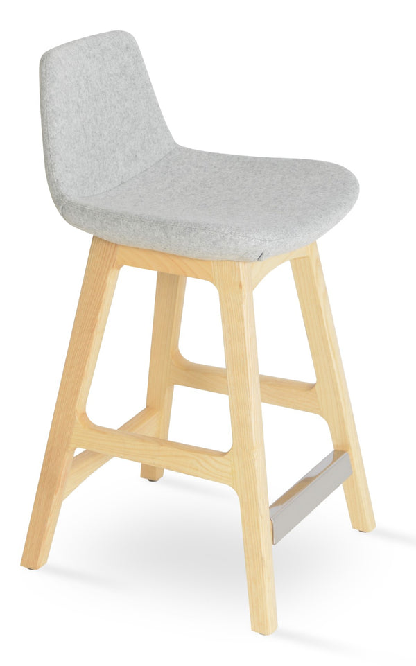Soho Concept Pera Wood Barstools & Counterstools In Elegant Camira Blazer Wool With 10-year Guarantee & Swivel Option Ash,Natural,Silver  Soho-concept-dining-chair-09638
