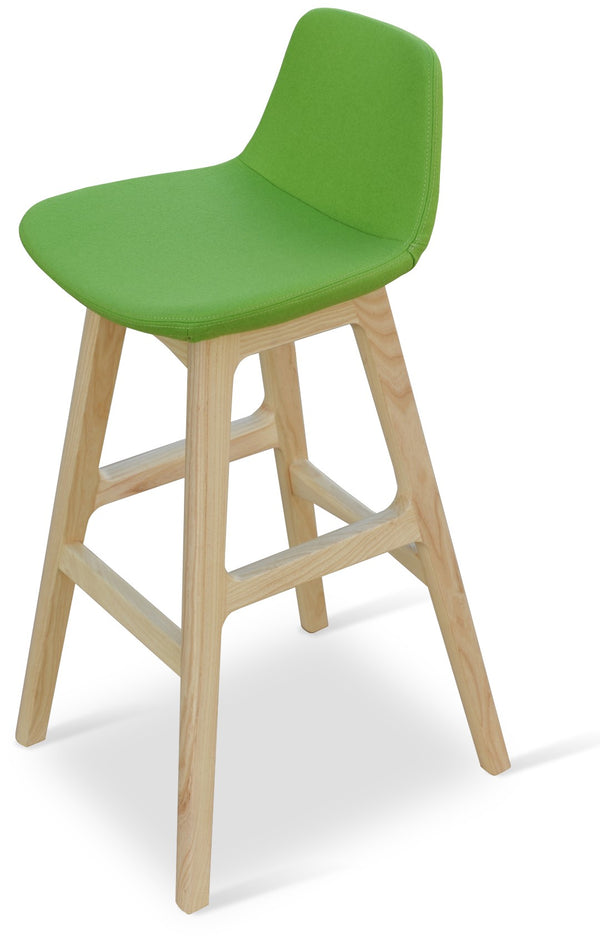Soho Concept Pera Solid Wood Barstools & Counterstools - Elegant Camira Yoredale Fabric, 10-year Guarantee, Leather Ash  Soho-concept-dining-chair-09640