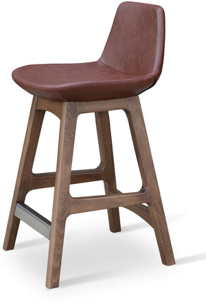 Soho Concept Pera Wood Barstools & Counterstools With 5-year Guarantee, Durable Upholstery & Natural Finishes Walnut  Soho-concept-dining-chair-07102