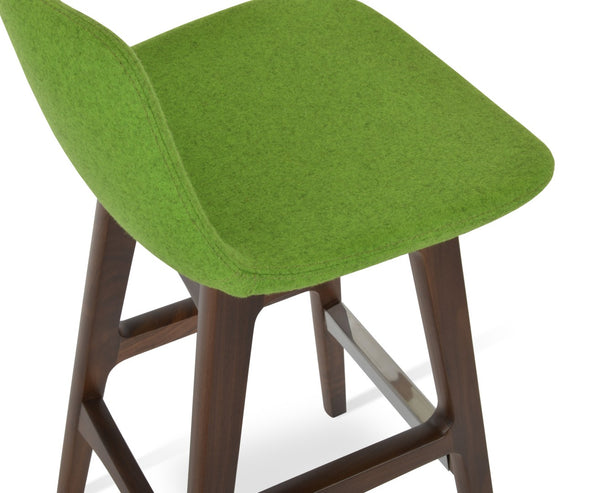 Soho Concept Pera Wood Barstools & Counterstools In Elegant Camira Blazer Wool With 10-year Guarantee & Swivel Option Walnut  Soho-concept-dining-chair-09598
