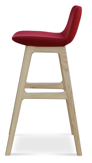 Soho Concept Pera Wood Barstools & Counterstools In Elegant Camira Blazer Wool With 10-year Guarantee & Swivel Option Ash,Natural,Red  Soho-concept-dining-chair-07092