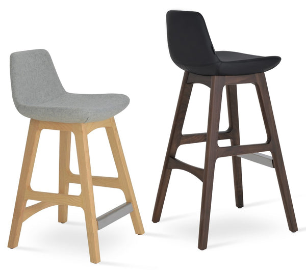 Soho Concept Pera Wood Barstools & Counterstools – Elegant Upholstery, Solid Construction, 10-year Guarantee Options Black,Walnut,Silver,Ash,Natural  Soho-concept-dining-chair-09610