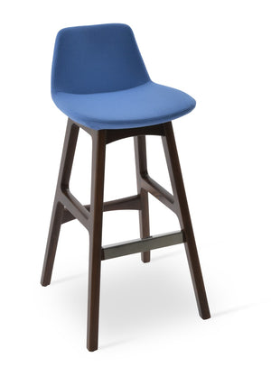 Soho Concept Pera Wood Barstools & Counterstools In Elegant Camira Blazer Wool With 10-year Guarantee & Swivel Option   Soho-concept-dining-chair-09612