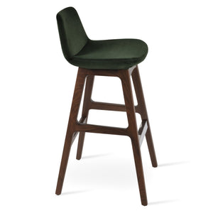 Soho Concept Pera Wood Barstools & Counterstools – Elegant Upholstery, Solid Construction, 10-year Guarantee Options Walnut,Green  Soho-concept-dining-chair-09599