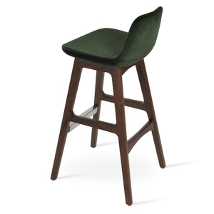 Soho Concept Pera Wood Barstools & Counterstools – Elegant Upholstery, Solid Construction, 10-year Guarantee Options Walnut,Green  Soho-concept-dining-chair-07090