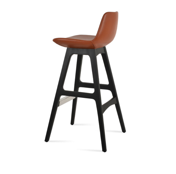 Soho Concept Pera Wood Barstools & Counterstools - Stylish Leatherette, 2-year Guarantee, Elegant Swivel Design! Cinnamon  Soho-concept-dining-chair-09602