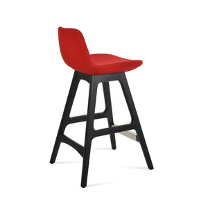 Soho Concept Pera Wood Barstools & Counterstools In Elegant Camira Blazer Wool With 10-year Guarantee & Swivel Option Red  Soho-concept-dining-chair-09600