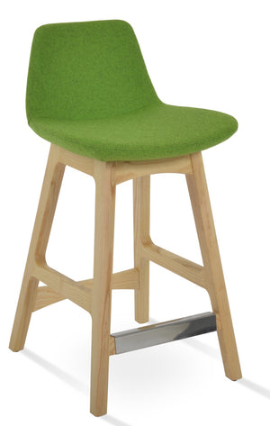 Soho Concept Pera Wood Barstools & Counterstools In Elegant Camira Blazer Wool With 10-year Guarantee & Swivel Option Ash  Soho-concept-dining-chair-09627