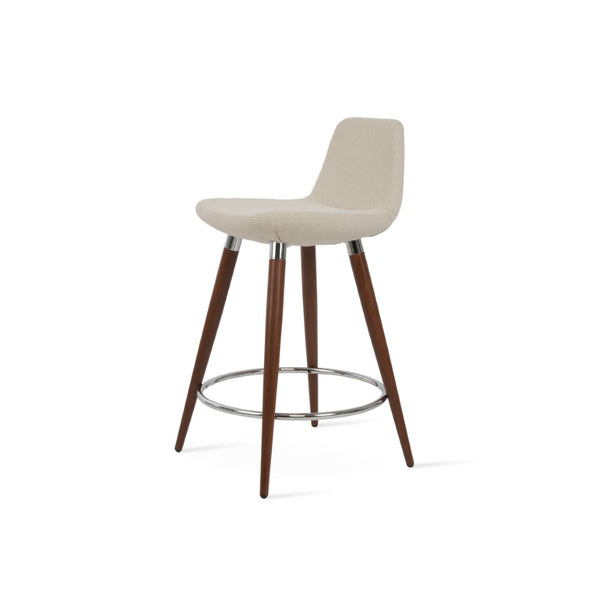 Soho Concept Pera Ana Barstools & Counterstools - Stylish Upholstered Seats With 10-year Guarantee, Made In Turkey! Walnut,White  Soho-concept-dining-chair-09201