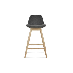 Soho Concept Pera Stylish Swivel Barstools & Counterstools - Durable Wool Fabric, 10-year Guarantee, Dark Grey Dark Grey,White  Soho-concept-dining-chair-09202