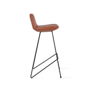 Soho Concept Pera Cat Barstools & Counterstools - Modern Wire Design, Soft Leatherette, 2-year Guarantee, Chrome Finish Black  Soho-concept-dining-chair-09205
