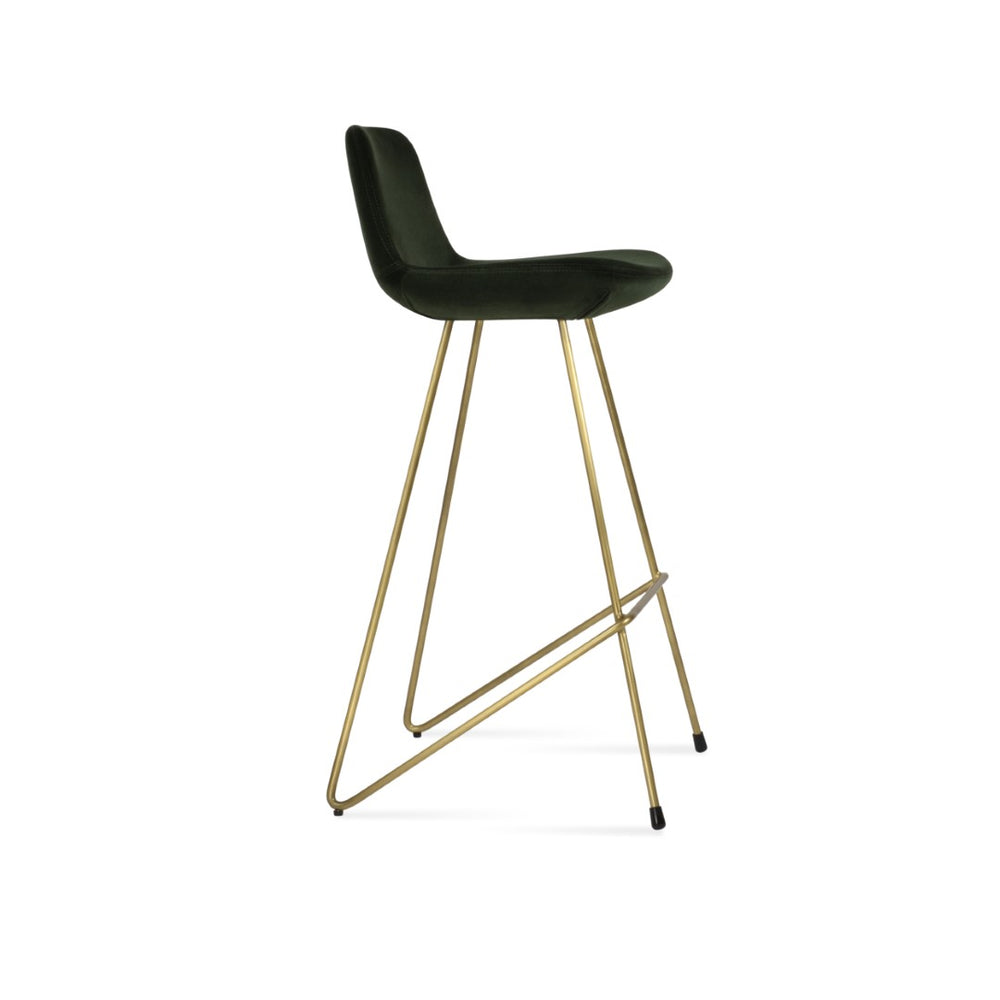 Soho Concept Pera Cat Barstools & Counterstools - Premium Upholstered Comfort With 10-year Guarantee, Brass & Blue Brass,Green  Soho-concept-dining-chair-09217