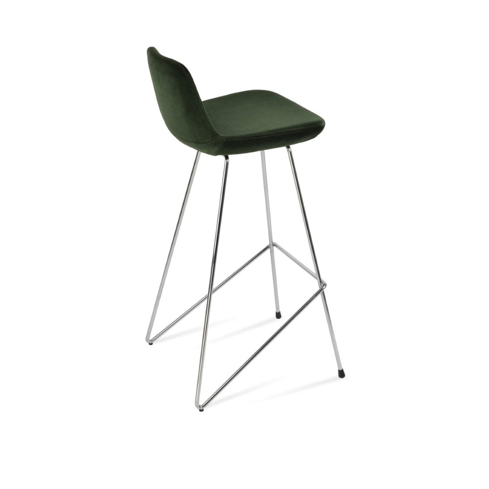 Soho Concept Pera Cat Barstools & Counterstools - Premium Upholstered Comfort With 10-year Guarantee, Brass & Blue Brass,Green  Soho-concept-dining-chair-09217