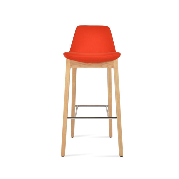 Soho Concept Pera Stylish Barstools & Counterstools, Solid Wood With Premium Upholstery, 10-year Warranty! Ash,Natural,Orange  Soho-concept-dining-chair-07001