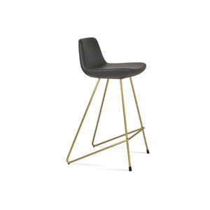 Soho Concept Pera Cat Barstools & Counterstools - Modern Wire Design, Soft Leatherette, 2-year Guarantee, Chrome Finish Grey,Chrome  Soho-concept-dining-chair-07005