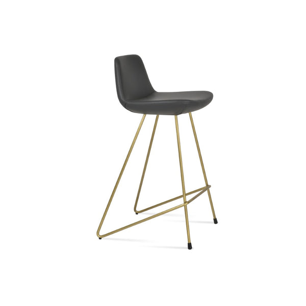 Soho Concept Pera Cat Barstools & Counterstools - Modern Wire Design, Soft Leatherette, 2-year Guarantee, Chrome Finish Grey,Chrome  Soho-concept-dining-chair-07005