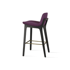 Soho Concept Pera Stylish Barstools & Counterstools, Solid Wood With Premium Upholstery, 10-year Warranty! Ash,Black,Brass  Soho-concept-dining-chair-09247