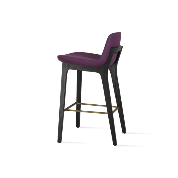 Soho Concept Pera Stylish Barstools & Counterstools, Solid Wood With Premium Upholstery, 10-year Warranty! Ash,Black,Brass  Soho-concept-dining-chair-09247