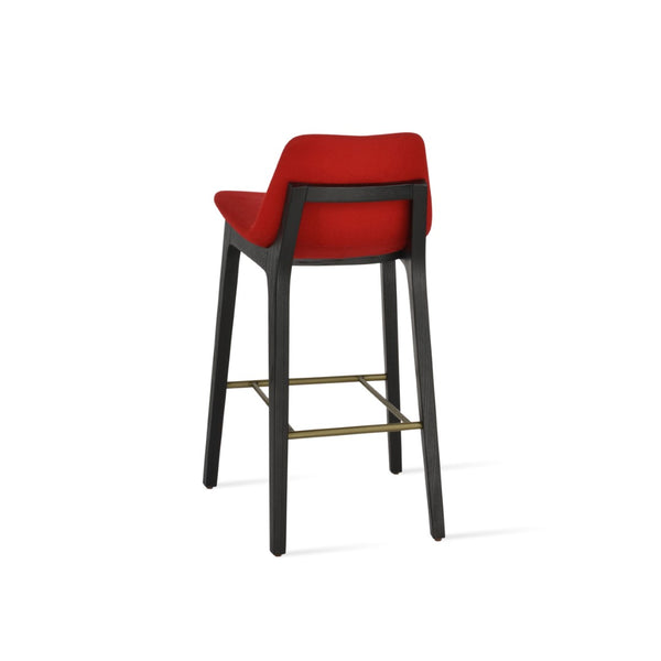 Soho Concept Pera Stylish Barstools & Counterstools, Solid Wood With Premium Upholstery, 10-year Warranty! Ash,Black,Brass,Red  Soho-concept-dining-chair-09245