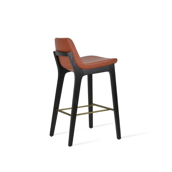 Soho Concept Pera Barstools & Counterstools - Stylish Leatherette Seats, Solid Wood, 2-year Warranty, Limited Stock! Ash,Black,Brass  Soho-concept-dining-chair-09249