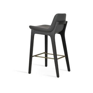 Soho Concept Pera Barstools & Counterstools - Stylish Leatherette Seats, Solid Wood, 2-year Warranty, Limited Stock! Ash,Black,Brass  Soho-concept-dining-chair-09241