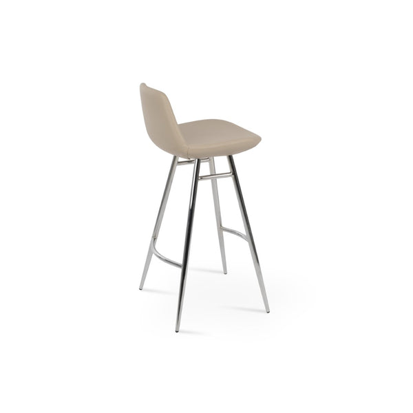 Soho Concept Pera Galata Barstools & Counterstools - Stylish Boucle, Velvet, Nubuck Fabrics | Durable 10-year Warranty Chrome Steel Tubular Legs Soho-concept-dining-chair-09258