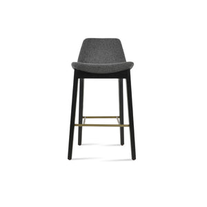 Soho Concept Pera Stylish Barstools & Counterstools, Solid Wood With Premium Upholstery, 10-year Warranty! Ash,Dark Grey  Soho-concept-dining-chair-09260