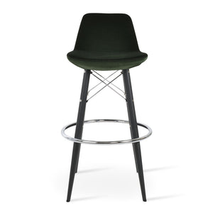 Soho Concept Pera Mw Barstools & Counterstools - Stylish Fabric Options, Swivel Mechanism, 10-year Guarantee! Black,Green  Soho-concept-dining-chair-07009