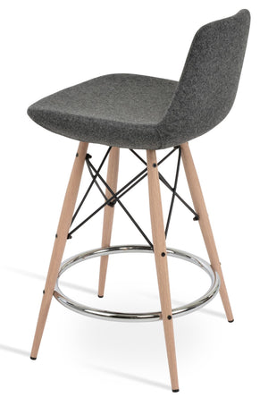 Soho Concept Pera Mw Barstools & Counterstools - Stylish Ergonomic Design, Durable Wool Fabric, 10-year Guarantee Natural,Black,Dark Grey  Soho-concept-dining-chair-07010