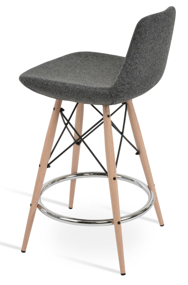 Soho Concept Pera Mw Barstools & Counterstools - Stylish Ergonomic Design, Durable Wool Fabric, 10-year Guarantee Natural,Black,Dark Grey  Soho-concept-dining-chair-07010