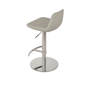 Soho Concept Pera Piston Adjustable Barstools & Counterstools - Sleek Metal Design, 2-year Guarantee, In Stock! Chrome,Light Grey  Soho-concept-dining-chair-09268