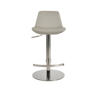 Soho Concept Pera Piston Adjustable Barstools & Counterstools - Sleek Metal Design, 2-year Guarantee, In Stock! Chrome,Light Grey  Soho-concept-dining-chair-07011